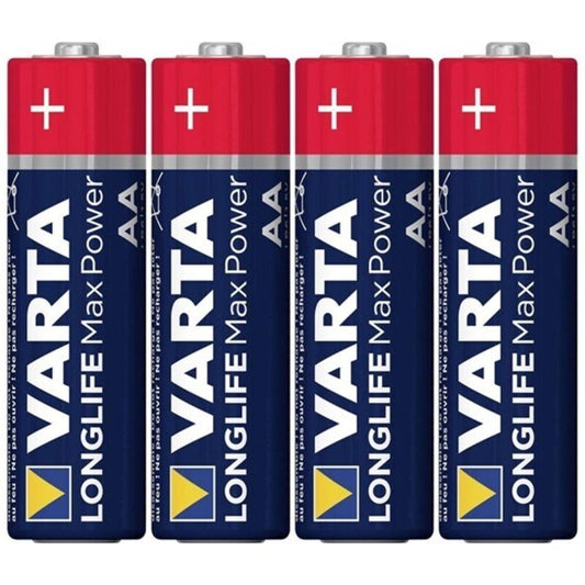 VARTA - RETRACTABLE AA LR6 ALKALINE BATTERY MAX POWER*4