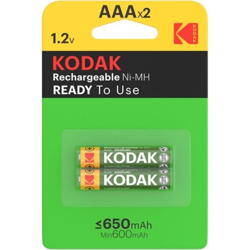 KODAK - PILA RECARGABLE HR03 AAA 650 mAh BLISTER*2