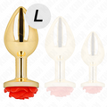 Kink - Plug Anal Ouro Rosa Vermelho Tamanho L