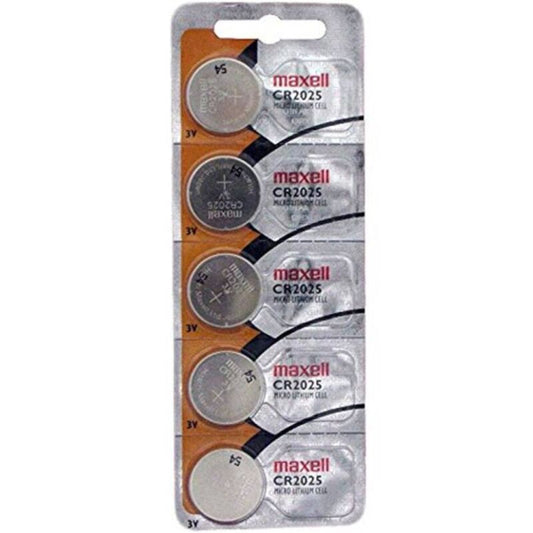 MAXELL - CR2025 3V LITHIUM BUTTON BATTERY BLISTER*5