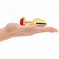 Kink - Plug Anal Ouro Rosa Vermelho Tamanho M
