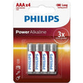 Philips - Pilha Alcalinas Aaa Lr03 Blister*4