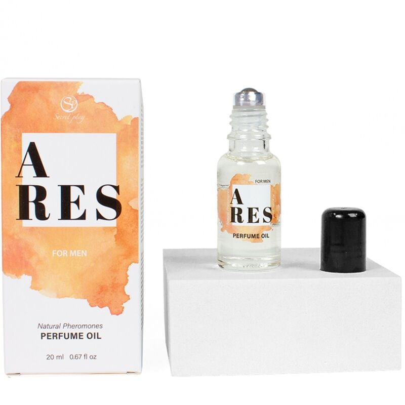 SECRETPLAY - PERFUME NATURAL ARES CON FEROMONAS EN ACEITE PARA HOMBRE 20 ML