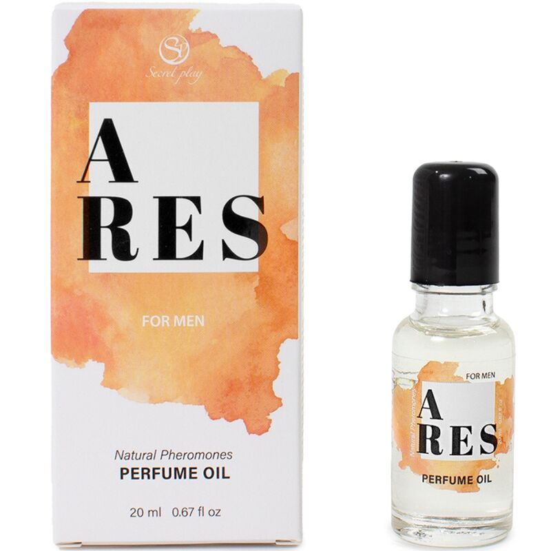 SECRETPLAY - PERFUME NATURAL ARES CON FEROMONAS EN ACEITE PARA HOMBRE 20 ML