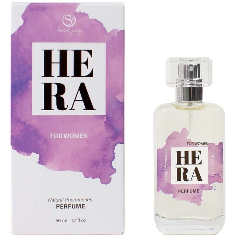 SECRETPLAY - HERA PERFUME NATURAL CON FEROMONAS EN VAPORIZADOR PARA MUJER 50 ML