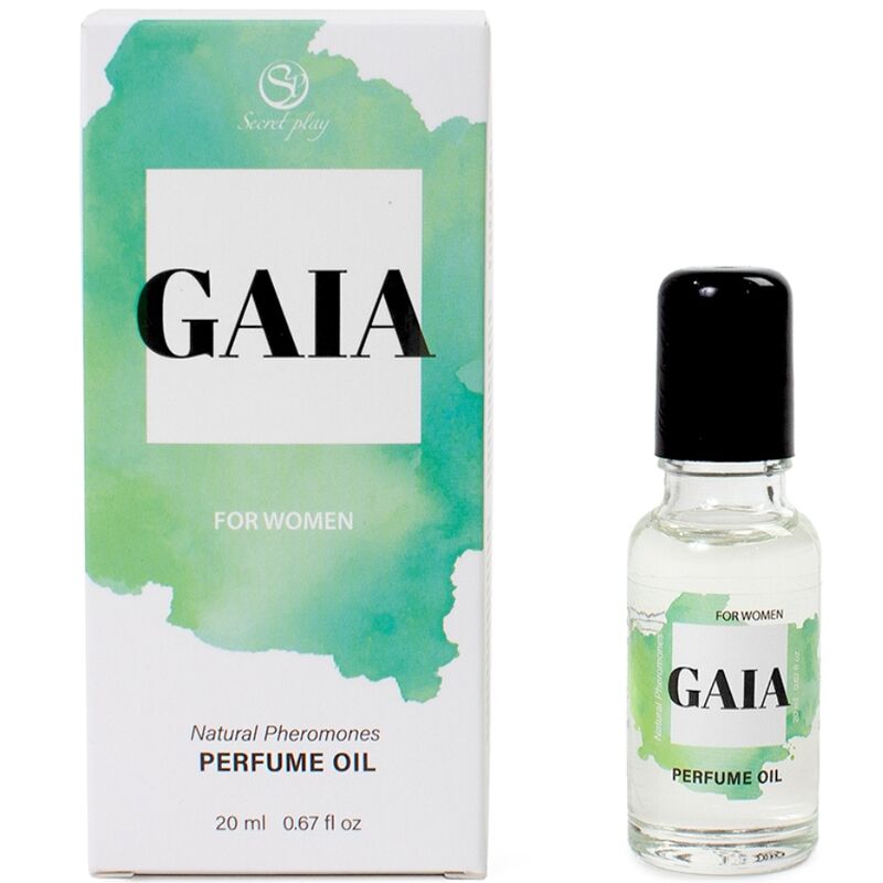 SECRETPLAY - GAIA PERFUME NATURAL CON FEROMONAS EN ACEITE PARA MUJER 20 ML