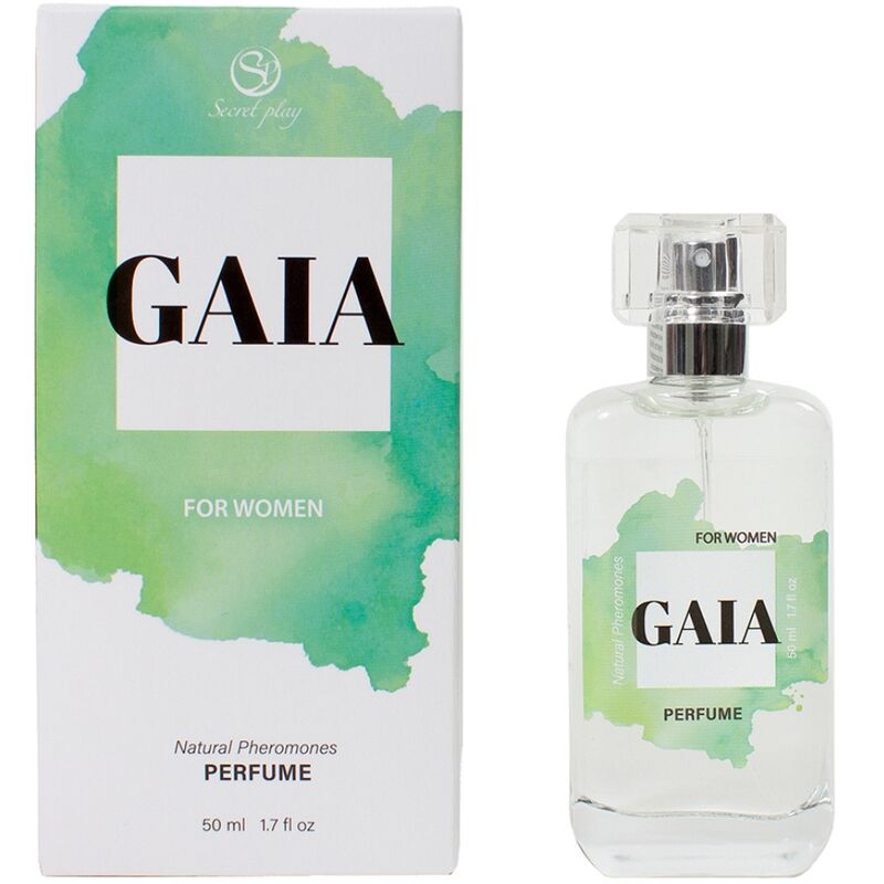 SECRETPLAY - GAIA PERFUME NATURAL CON FEROMONAS EN VAPORIZADOR PARA MUJER 50 ML