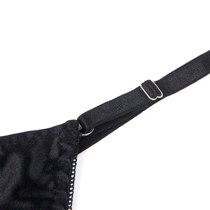 SUBBLIME - 955205 CONJUNTO DE SUJETADOR DE ENCAJE NEGRO AJUSTABLE L/XL