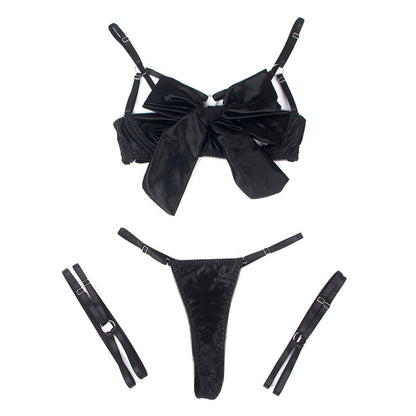 SUBBLIME - 955205 CONJUNTO DE SUJETADOR DE ENCAJE NEGRO AJUSTABLE L/XL