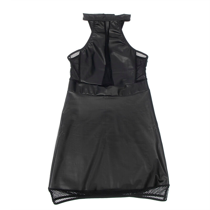 SUBBLIME - 955489 BLACK HALTER NECK DRESS WITH SHOWERS L/XL