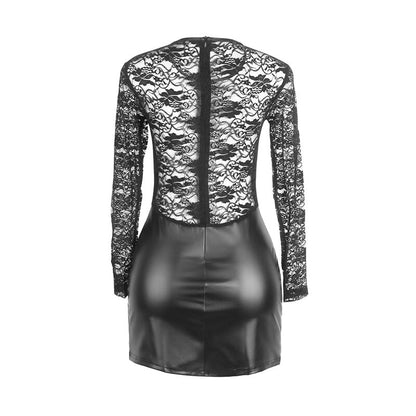 SUBBLIME - 955601 LONG SLEEVE DRESS WITH BLACK LACE L/GG