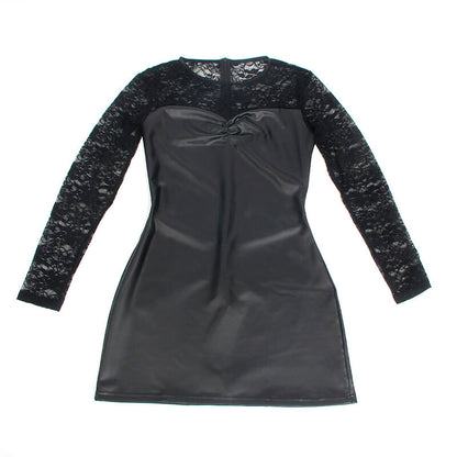 SUBBLIME - 955601 LONG SLEEVE DRESS WITH BLACK LACE L/GG