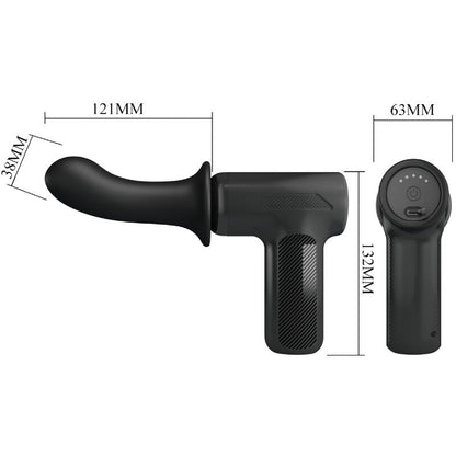 PRETTY LOVE - DJ DOCTOR MASSAGER 5 CONFIGURAÇÕES PRETO
