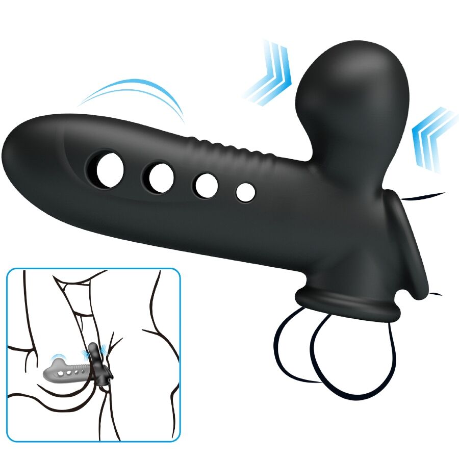 PRETTY LOVE - FUNDA PARA PENE CON BOLSA DE AIRE NEGRA
