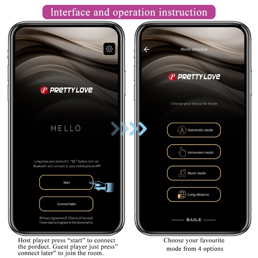 PRETTY LOVE - VIBRADOR LEVIATHAN PÚRPURA CONTROLADO POR APP