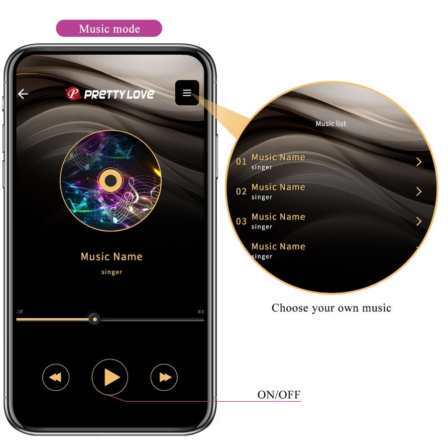 PRETTY LOVE - VIBRADOR LEVIATHAN PÚRPURA CONTROLADO POR APP