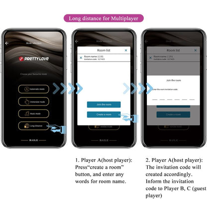 PRETTY LOVE - VIBRADOR LEVIATHAN PÚRPURA CONTROLADO POR APP