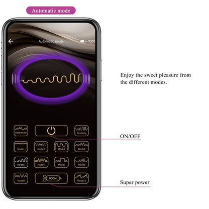PRETTY LOVE - VIBRADOR LEVIATHAN PÚRPURA CONTROLADO POR APP