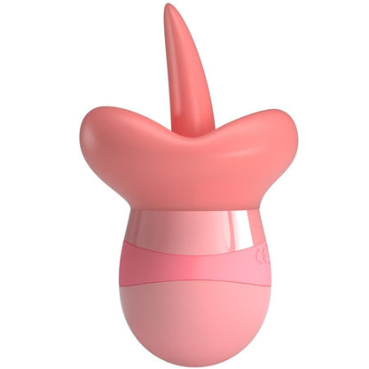 PRETTY LOVE - KYLEE TONGUE CLITORAL STIMULATOR 10 VIBRATIONS PINK NUDE