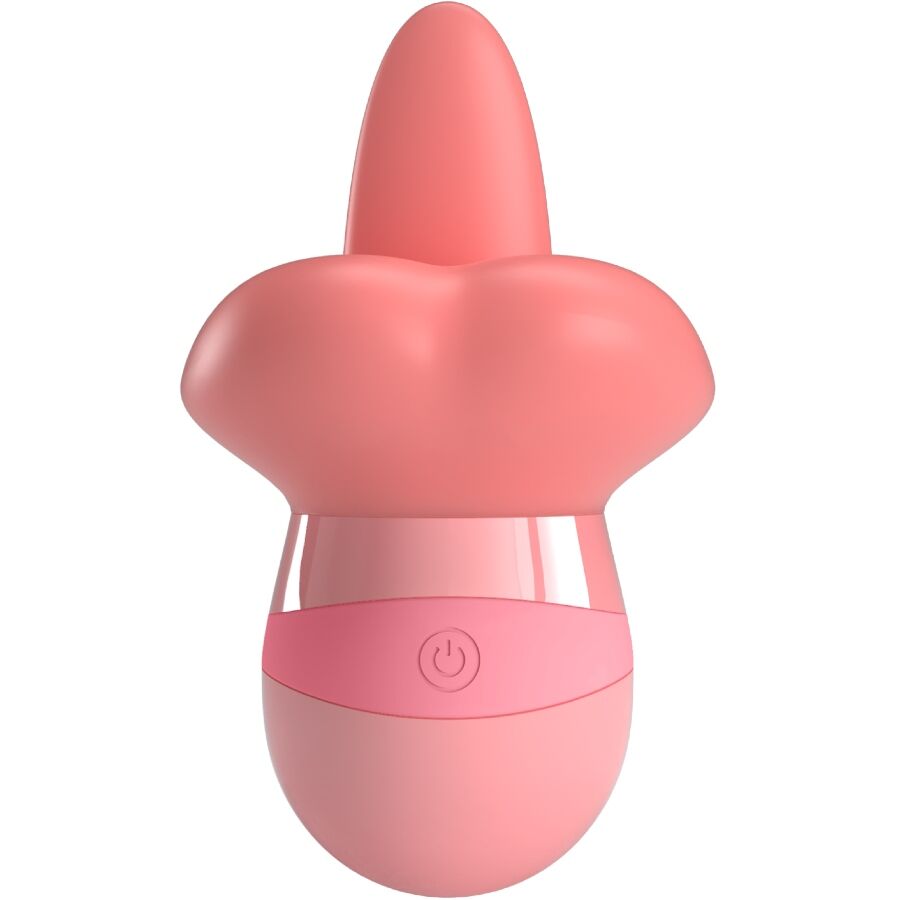 PRETTY LOVE - KYLEE TONGUE CLITORAL STIMULATOR 10 VIBRATIONS PINK NUDE