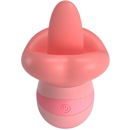 PRETTY LOVE - KYLEE TONGUE CLITORAL STIMULATOR 10 VIBRATIONS PINK NUDE