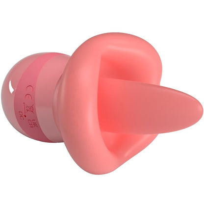 PRETTY LOVE - KYLEE TONGUE CLITORAL STIMULATOR 10 VIBRATIONS PINK NUDE