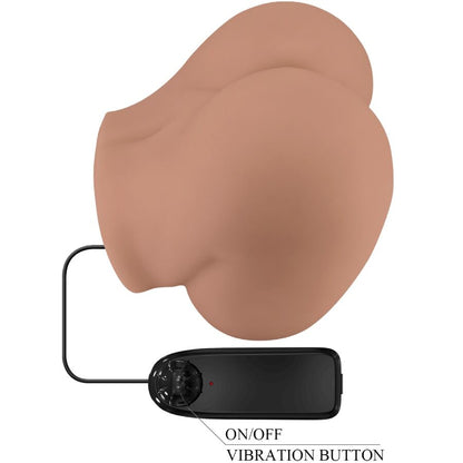 CRAZY BULL - VIBRADOR DE CULO BERNACE CON VAGINA Y ANO REALISTAS CONTROL REMOTO CARNE