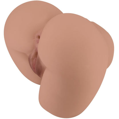 CRAZY BULL - VIBRADOR DE CULO BERNACE CON VAGINA Y ANO REALISTAS CONTROL REMOTO CARNE