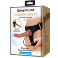 Pretty Love - Kyton Universal Harness Briefs con Dildo Squirting 19 cm Mulato