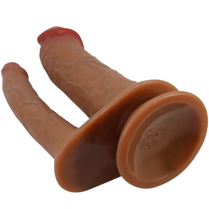 PRETTY LOVE - HULBERT REALISTIC DOUBLE VIBRATING DILDO MULATTO
