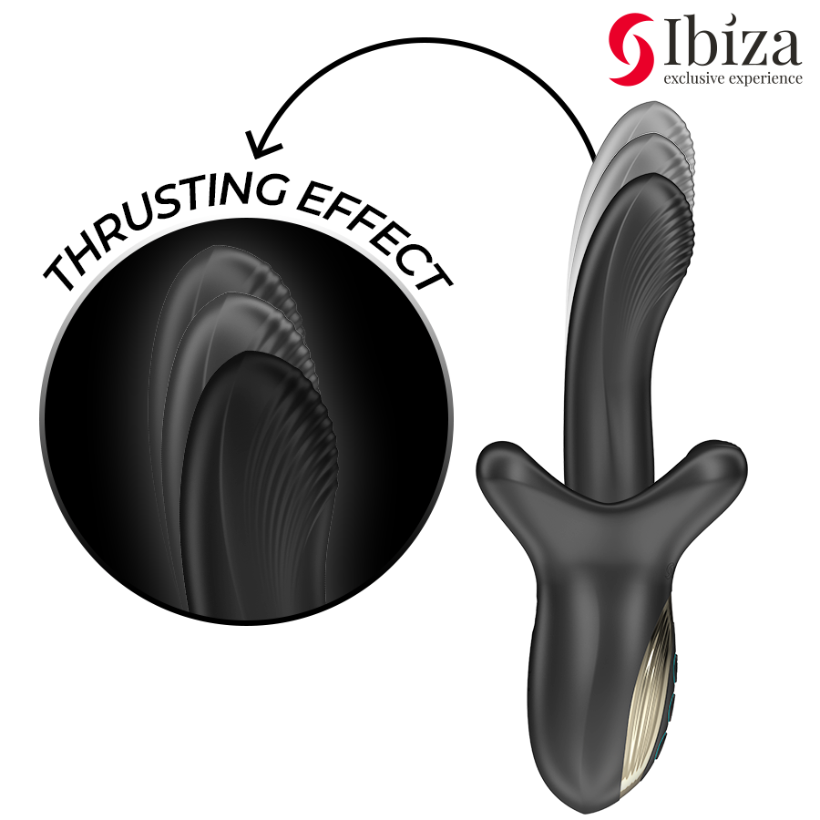 IBIZA - VIBRADOR PODEROSO COM EFEITO DE IMPULSÃO E MORDIDA
