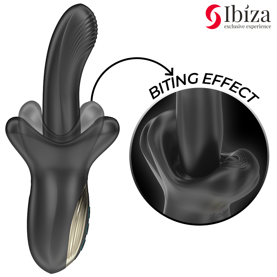 IBIZA - VIBRADOR PODEROSO COM EFEITO DE IMPULSÃO E MORDIDA