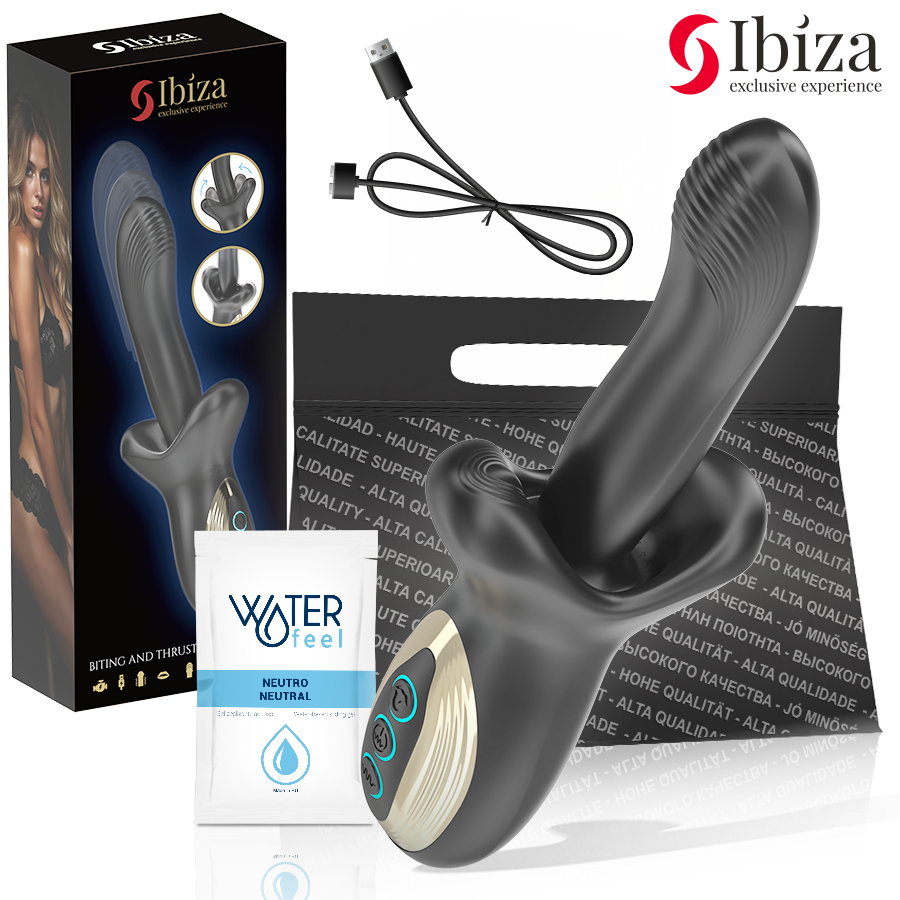 IBIZA - VIBRADOR PODEROSO COM EFEITO DE IMPULSÃO E MORDIDA