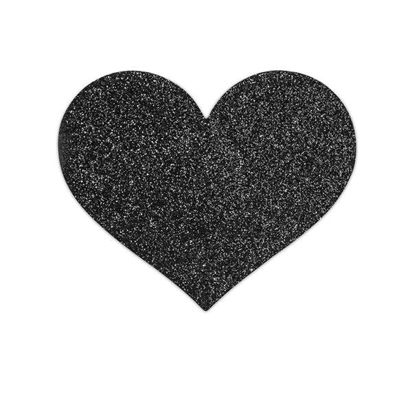 BIJOUX - INDISCRETS FLASH CORAZONES NEGROS PARA PEZONES