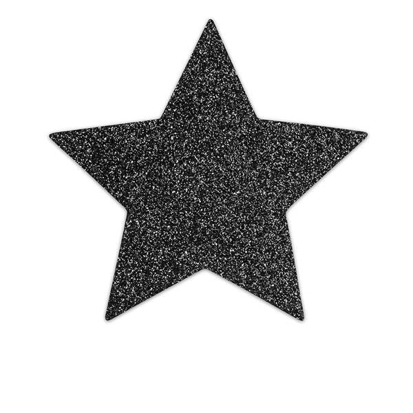 BIJOUX - PINZAS PARA PEZONES INDISCRETS BLACK STAR FLASH