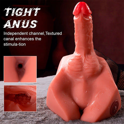 XISE - MICHAEL DILDO REALISTA E MASTURBADOR ANAL COM FUNÇÃO DE IMPULSO 15 CM