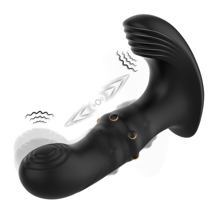 ARMONY - VIBRADOR ANAL DE PRÓSTATA CONTROLE REMOTO PRETO