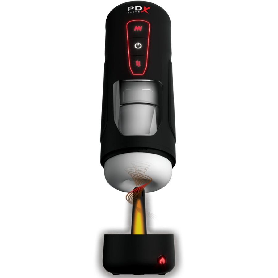 PDX ELITE - MASTURBADOR AUTOMÁTICO MILK ME HOTTER COM VIBRAÇÃO DE EFEITO DE CALOR E IMPULSÃO