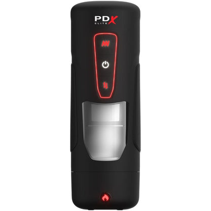 PDX ELITE - MASTURBADOR AUTOMÁTICO MILK ME HOTTER COM VIBRAÇÃO DE EFEITO DE CALOR E IMPULSÃO