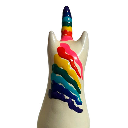 CONDOMERIE - PRESERVATIVOS NOVIDADES PINTADOS À MÃO UNICÓRNIO ARCO-ÍRIS