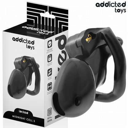 ADDICTED TOYS LOCKED - GAIOLA PENIANA MINDNIGHT CELL TAMANHO S