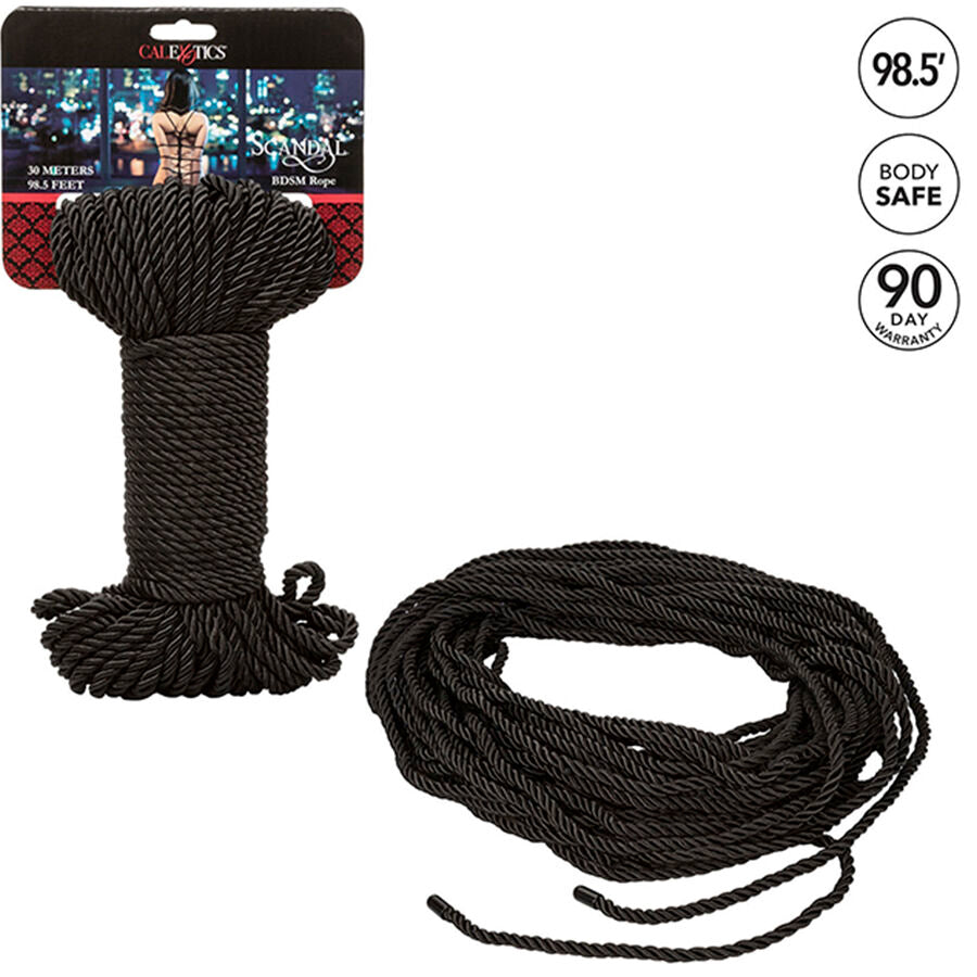 CALEXOTICS - SCANDAL CORDA BDSM PRETA 30 M