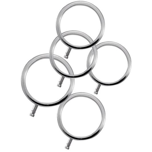 ELECTRASTIM - ANÉIS DE METAL ELECTRARINGS PACOTE COM 5