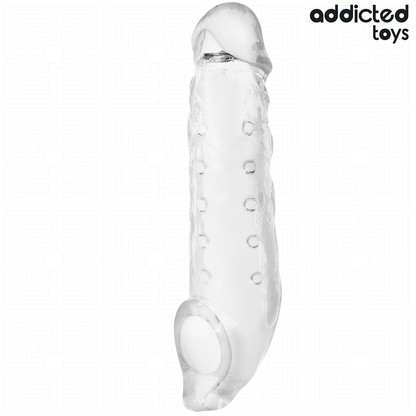 ADDICTED TOYS - EXTENSÃO DE PÊNIS TRANSPARENTE TAMANHO S 23 CM