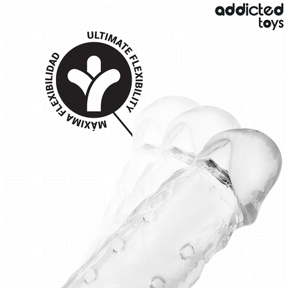 ADDICTED TOYS - BAINHA DE PÊNIS TRANSPARENTE TAMANHO M 27 CM