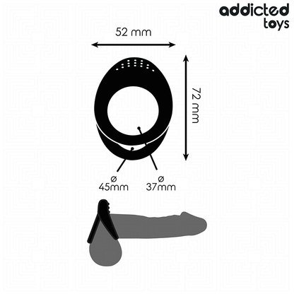 ADDICTED TOYS - ANEL DE PÊNIS COM DUPLA TEXTURA