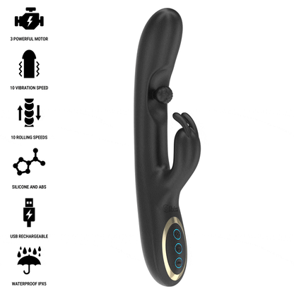IBIZA - PODEROSO VIBRADOR RABBIT COM PÉROLA ROLANTE MASSAGEADORA