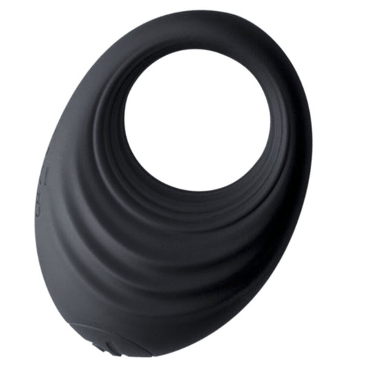 ROCKS-OFF - ANEL VIBRATÓRIO PARA PÊNIS PRETO SPIRE