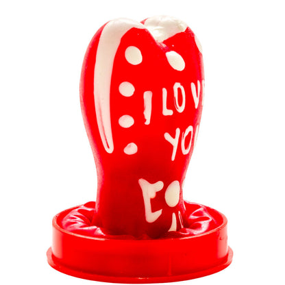 CONDOMERIE - PRESERVATIVOS NOVIDADES PINTADOS À MÃO CORAÇÃO - EU TE AMO MODELO 1