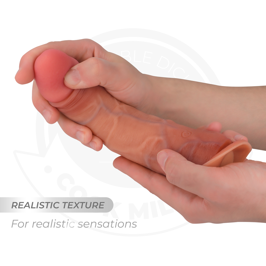 COCK MILLER - DILDO REALISTA COM VENTOSA E CONTROLE REMOTO VIBRAÇÃO 19,5 CM